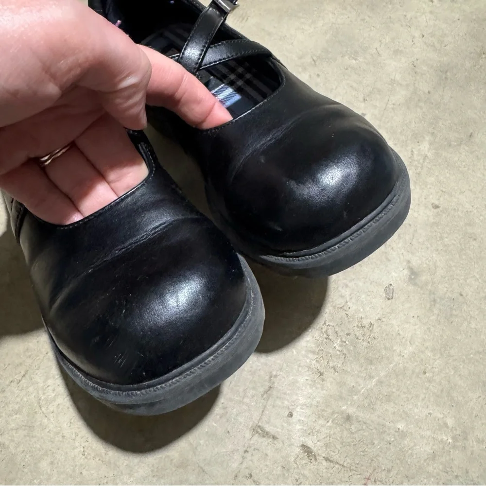 Sketchers Vtg Y2K‎ Black Mary Jane Shoes Girls Size 2 Coquette Academia School